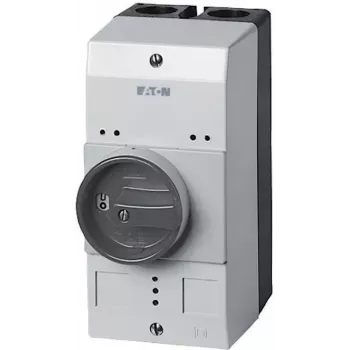 Caixa vazia Eaton CI-PKZ0-GM com interruptor rotativo, 158 x 80 x 126 mm, preto/cinzento 260089