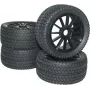 Reely 1:8 Buggy rodas completas Street 10 raios preto 4 unid. (RA093SBA1)