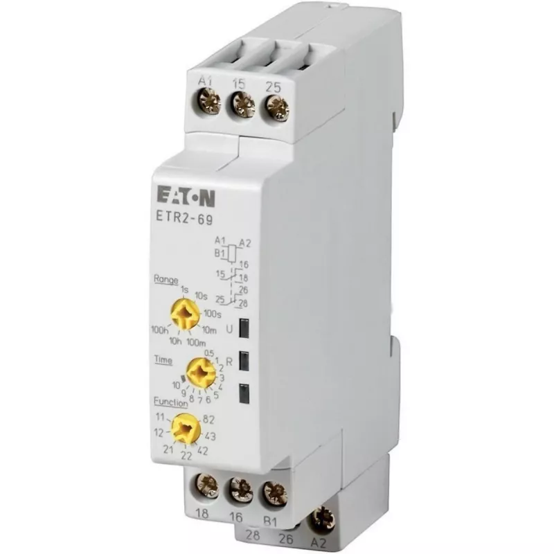 EATON relé temporizador multifunções 0,5s-100h ETR2-69 (262689)