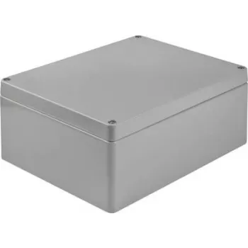 Bopla série A caixa universal 400 x 230 x 111 mm, alumínio, cinzento-prateado RAL 7001 01168000.H