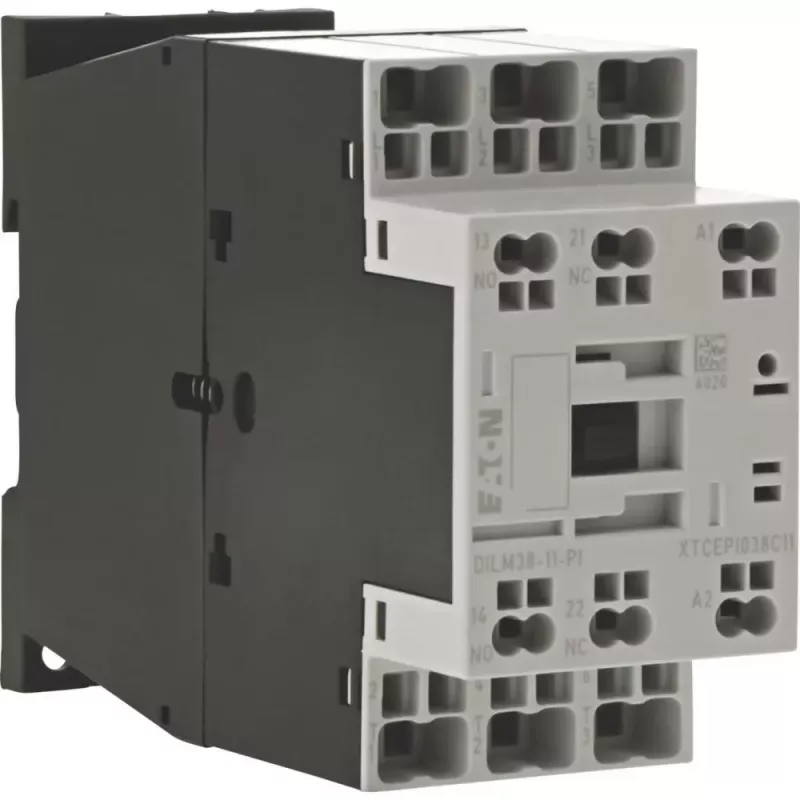 Eaton DILM38-11(RDC24) contator 3 polos, 38 A AC-3, bobina 24 V DC, 1NO+1NC 199298
