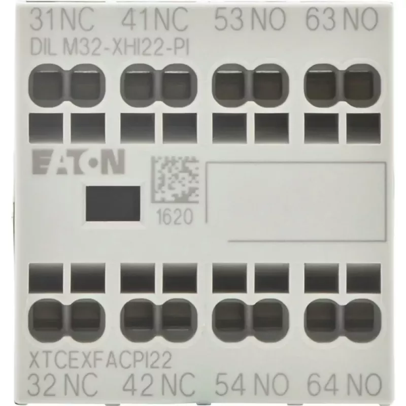 Eaton DILM32-XHI22 bloco de contactos auxiliares, 2NO+2NC, montagem frontal, terminais de parafuso 199311