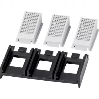 Eaton NZM1-XIPK tampa de terminais para NZM1, PN1, N1 disjuntores de potência, 3 polos, IP20 frontal / IP40 traseiro, preto/cinzento, 90 mm 266744