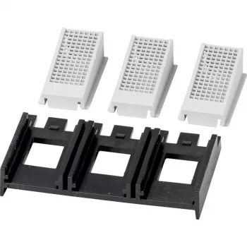 Eaton NZM1-XIPK tampa de terminais para NZM1, PN1, N1 disjuntores de potência, 3 polos, IP20 frontal / IP40 traseiro, preto/cinzento, 90 mm 266744