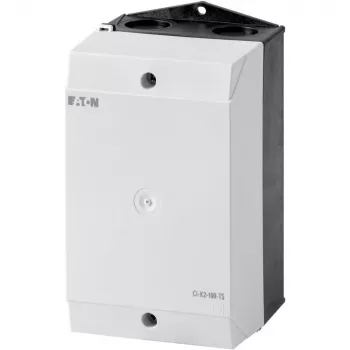 Eaton CI-K caixa vazia para montagem em calha DIN, 100 x 160 x 100 mm, cinzento-claro (RAL 7035), policarbonato, IP65, IK08 206882