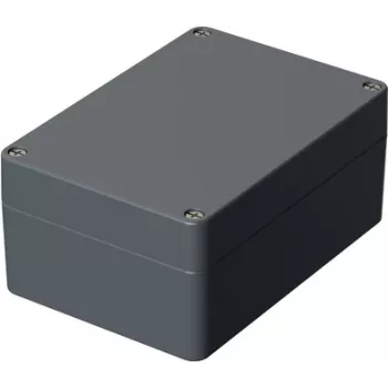 BOPLA caixa universal de alumínio, cinzento-prateado (RAL 7001), 200 x 140 x 91 mm, IP65, tampa aparafusada, A 126 01126000.MT1