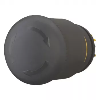 Eaton M22S-PVT atuador de botão cogumelo preto, 22mm, momentâneo 271499