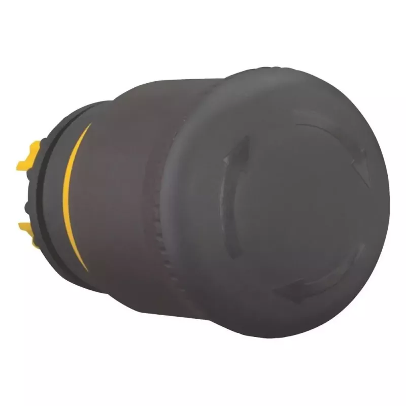 Eaton M22S-PVT atuador de botão cogumelo preto, 22mm, momentâneo 271499