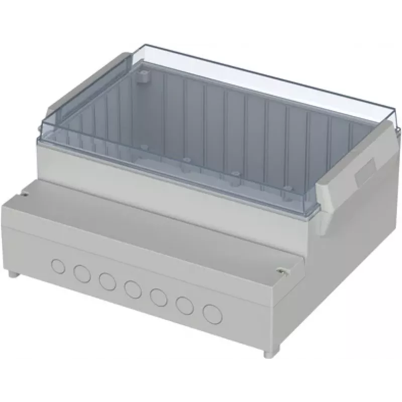 BOPLA RCP 3100 caixa de comando, base ABS, tampa policarbonato, cinzento-claro, 296 x 261 x 132,5 mm 41310109