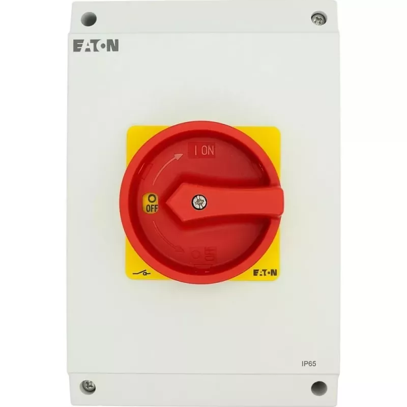 Eaton P3-63/I4-SI/HI11 207363 interruptor rotativo bipolar, cinzento/vermelho
