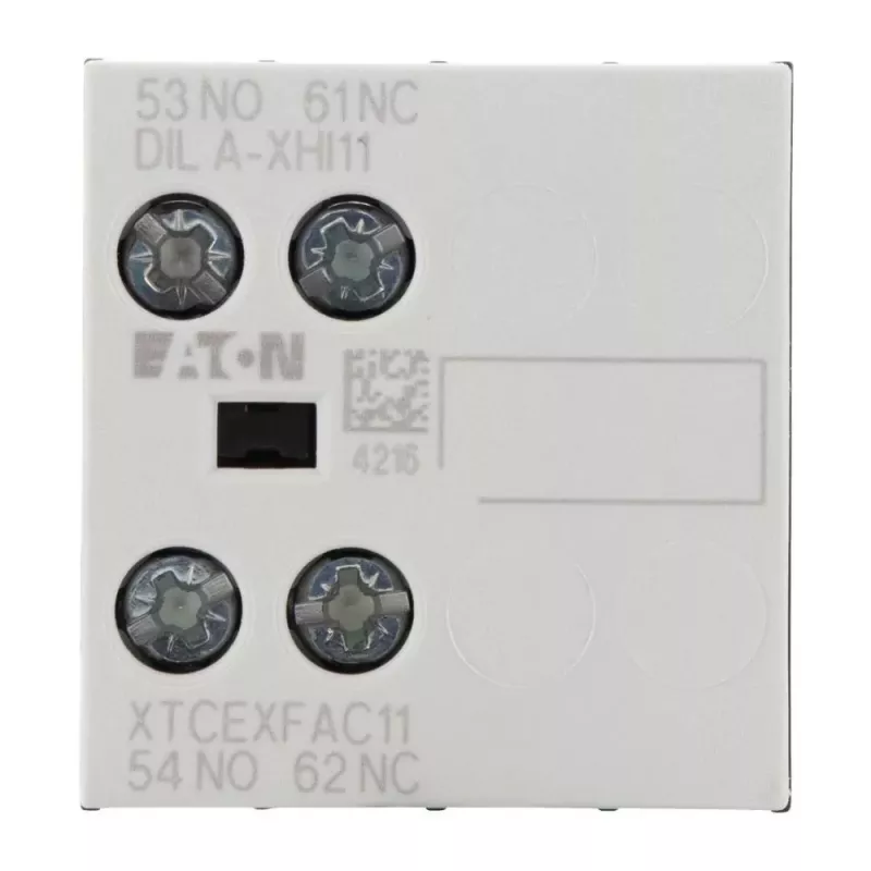 Eaton DILA-XHI11 276421 bloco de contactos auxiliares, 45 x 117 x 68 mm, de -25 a 60 °C, preto/branco