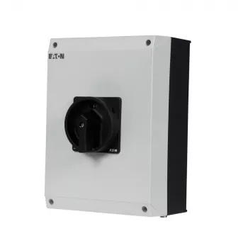 Eaton P3-100/I5/SVB-SW/HI11 interruptor principal tripolar 100 A, montagem à superfície, IP65, manípulo rotativo vermelho/amarelo, bloqueável, 1NO+1NC 207375