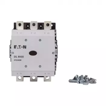 Eaton DILM400/22 RA250 contactor de potência, tripolar, 200 kW AC-3, 400 A, bobina 250 V AC, 2NO+2NC 208209