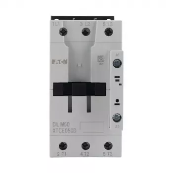 Eaton DILM50(RDC24) contactor tripolar, bobina 24 V DC, 50 A AC-3, 22 kW, 1NO+1NC 277844