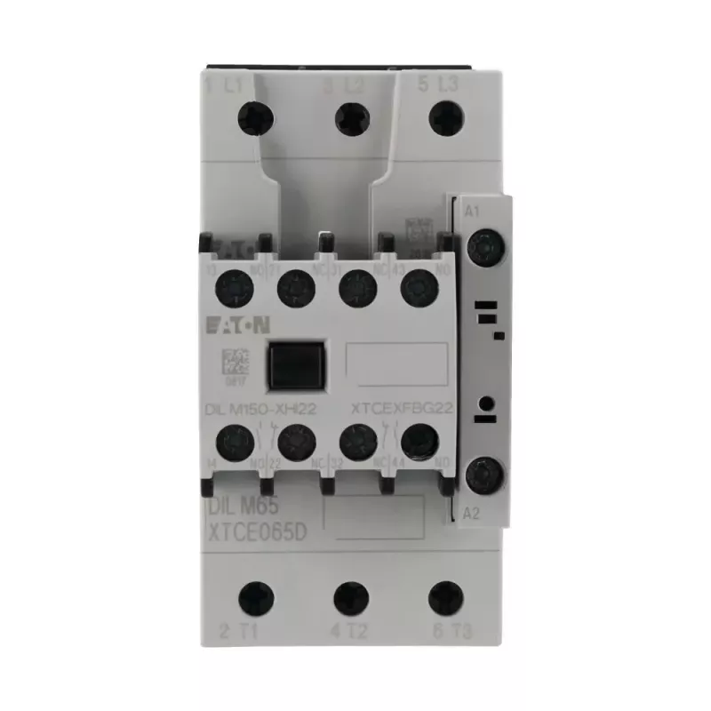 Eaton DILM65-22 Contator de potência 30kW 400V AC 230V 50Hz 3 polos 2NO 2NC 277926