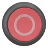 Eaton M22S-D-R-X0 botão de pressão, vermelho/preto, plástico, IP66/IP67/IP69, 29,7 mm x 29 mm 216606