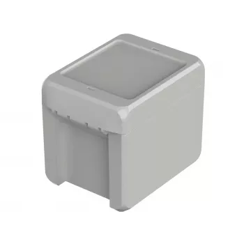 BOPLA Bocube Caixa de parede, policarbonato, cinzento-claro RAL 7035, 80 x 113 x 90 mm 96012135