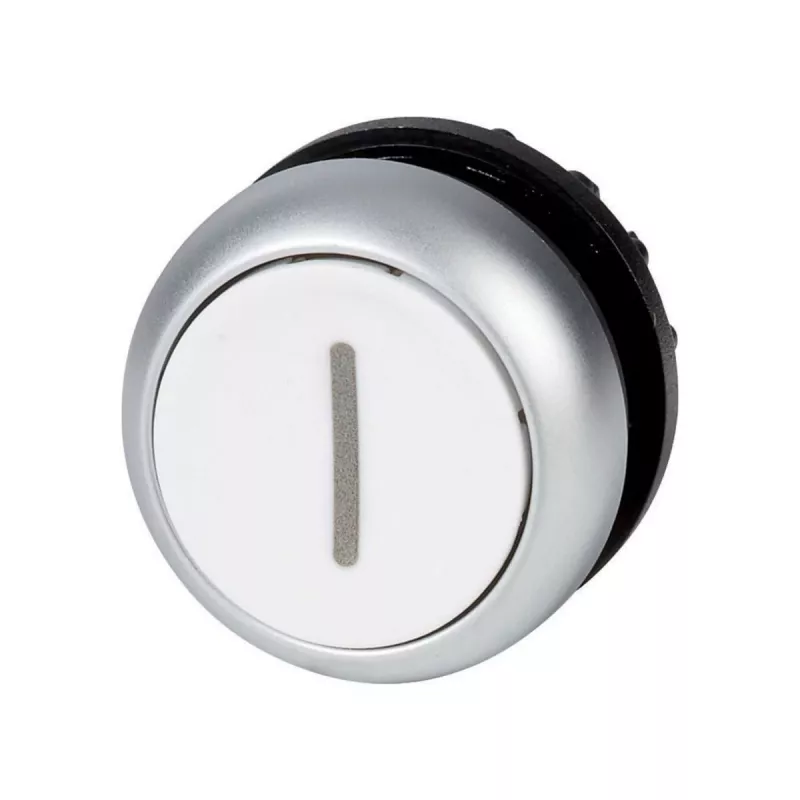 Eaton M22-D-W-X1 interruptor de botão de pressão, preto/metálico/branco 216611