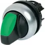 Eaton M22-WRLK-G atuador de seletor luminoso, 2 posições com travamento, preto/verde/prateado 216827