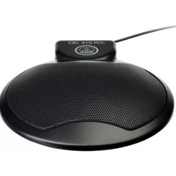 AKG CBL410 Microfone para PC – com fios, jack de 3,5 mm, omnidirecional, 20 Hz–20 kHz, preto (CBL410PCC)