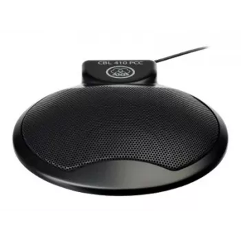 AKG CBL410 Microfone para PC – com fios, jack de 3,5 mm, omnidirecional, 20 Hz–20 kHz, preto (CBL410PCC)