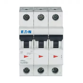 Eaton FAZ-K16/3 Disjuntor de proteção de linha 16 A 3 polos com característica K 278911