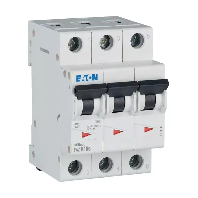 Eaton FAZ-K16/3 Disjuntor de proteção de linha 16 A 3 polos com característica K 278911