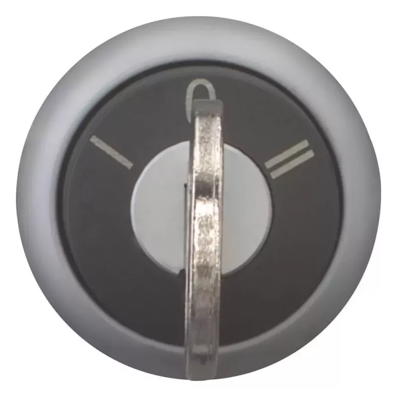 Eaton M22-WRS3 atuador de seletor com chave, anel frontal de plástico, preto 216900