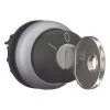 Eaton M22-WRS3 atuador de seletor com chave, anel frontal de plástico, preto 216900
