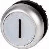 Eaton M22-DL-W-X1 interruptor de botão de pressão, preto / metálico / branco 216942