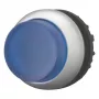 Eaton M22-DLH-B interruptor de botão de pressão, preto / azul / metálico 216973