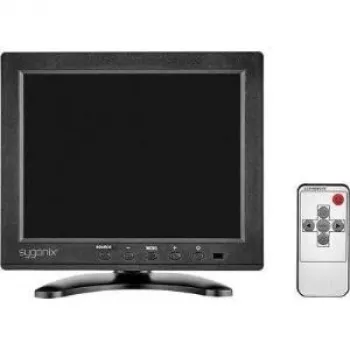 Sygonix Monitor de vigilância LCD de 8 polegadas 1024x768 HDMI VGA Composite 16885X1
