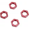 Reely 1:8 Porcas de roda autobloqueantes vermelhas 4 unid. (1528382)