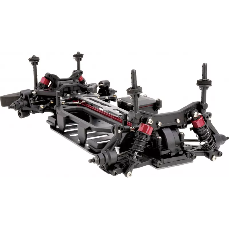 Reely Chassis onroad 1:10 para automodelo RC elétrico de estrada, tração integral, ARR FS53113CEI