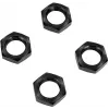 Reely 1:8 Porcas de roda autobloqueantes pretas 4 unid. (1528381)