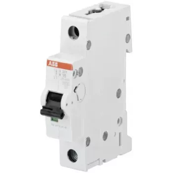 ABB S201-K8 disjuntor de proteção de linha, 1 polo, característica K, 8 A, 6 kA, 230/400 V AC 2CDS251001R0407
