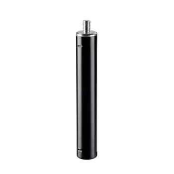 KÖNIG & MEYER tubo de extensão para suportes universais, rosca de 3/8 polegadas, 25 mm de diâmetro, 153 mm de comprimento, preto (18832-000-55)