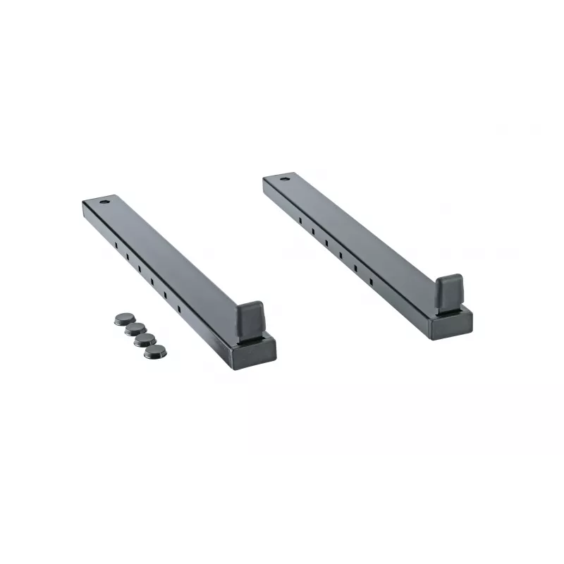Braço de apoio XL K&M para suporte de teclado 18811, 400 mm de profundidade, preto (18823-021-55)