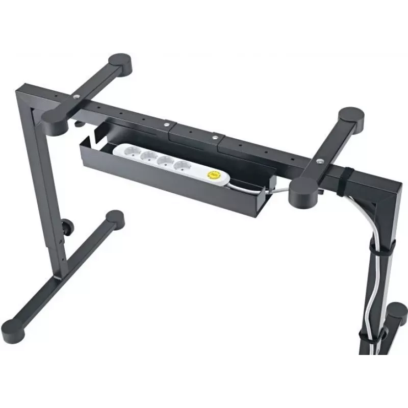 Organizador de cabos K&M 18808 para suporte de teclado Omega - preto 18808-000-55