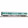 Piko H0 28006 Vagão de entrada central Halberstädter Mint Green 2.ª classe DB AG