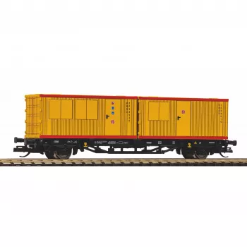 PIKO TT 47729 Vagão raso para contentores com 2 contentores de 20ft, PIKO Rail Service