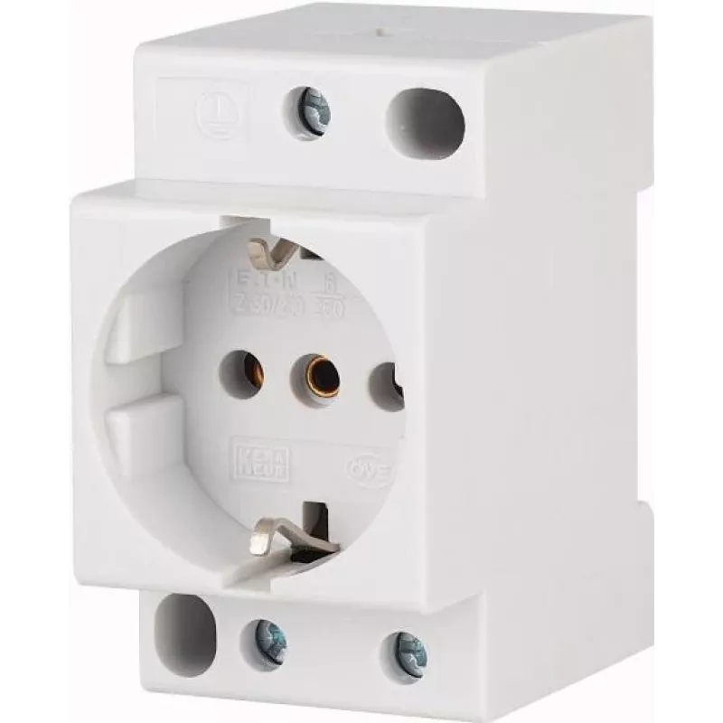Eaton Z-SD230 tomada Schuko para calha DIN 10/16 A, 250 V AC, sem tampa articulada 266875