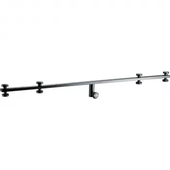 Braço de microfone König & Meyer 21393 - preto, aço, 1455 mm, rosca de 3/8 polegadas, contrapeso incluído 21393-070-55
