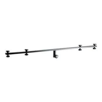 Braço de microfone König & Meyer 21393 - preto, aço, 1455 mm, rosca de 3/8 polegadas, contrapeso incluído 21393-070-55