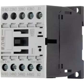 Contator auxiliar Eaton DILA-40, 4 NA, bobina 230 V AC, terminais de parafuso