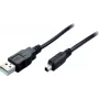 Cabo mini USB 2.0 SHIVERPEAKS, ficha USB-A para ficha Mini USB-B, 2,0 m, preto 11004996