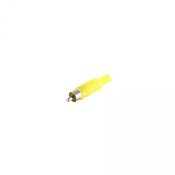 Ficha RCA S CONN maximum connectivity amarelo soldar banhado a ouro 51400-Y