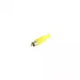 Ficha RCA S CONN maximum connectivity amarelo soldar banhado a ouro 51400-Y