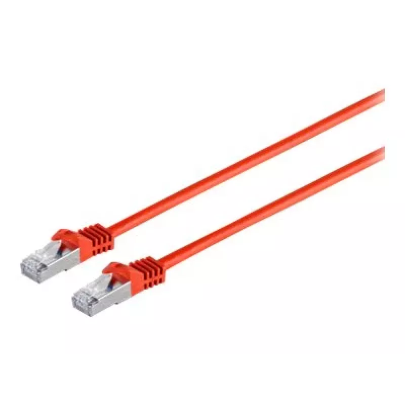 Exertis Connect 79305R Cat6a S/FTP cabo de ligação RJ45–RJ45, 5 m, sem halogéneos, moldado, sem patilha, vermelho