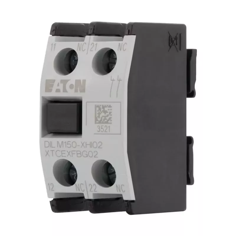 EATON DILM150-XHI11 bloco de contactos auxiliares, 1NO+1NC, montagem frontal, para contactores DILM150-DILM500 277946